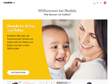 Tablet Screenshot of medela.ch